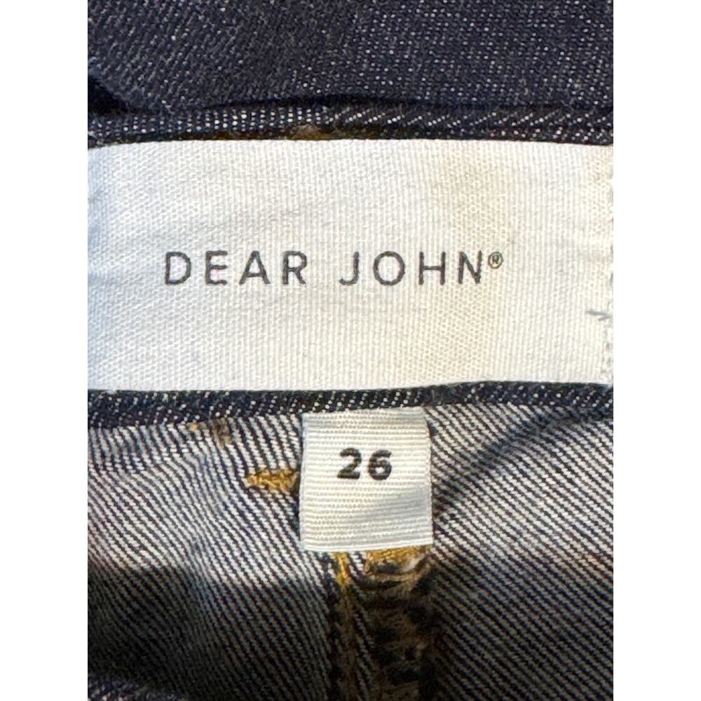 Dear John High Rise Wide Leg Cropped Jeans Dark Wash Button Fly Women's 26 - Picture 8 of 11